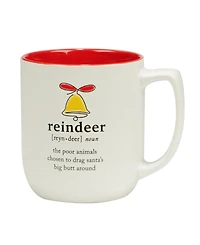 Certified International Christmas Fun Sayings 16 oz Mugs Set of 6