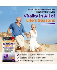 Glutathione Supplement Liver Detox with Quercetin Vitamin C Milk Thistle Alpha Lipoic Acid Liver Supplement & Immune Support Pills
