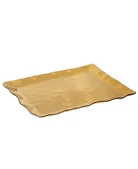 Certified International Gold-Silver Tone Coast Rectangular Platter