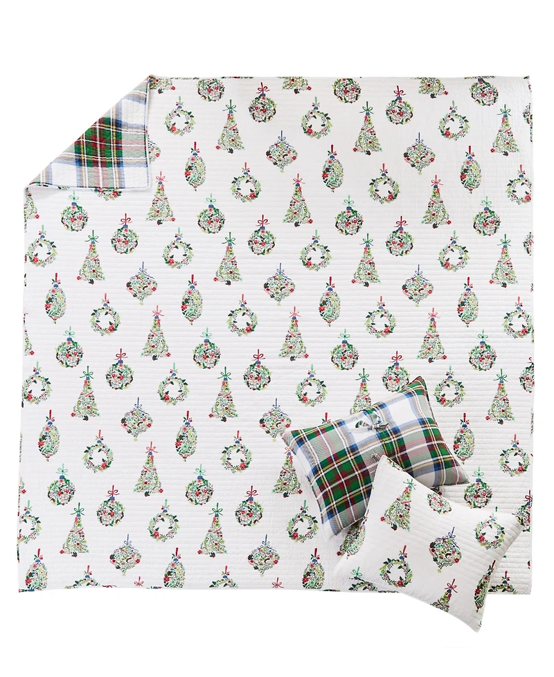 Levtex Festive Baubles Reversible 3-Pc. Quilt Set, Full/Queen