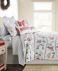Levtex Joulset Holiday Reversible 3-Pc. Quilt Set, Full/Queen