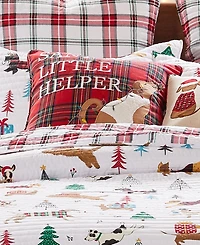 Levtex Jingle Paws Embroidered Decorative Pillow, 18" x 18"