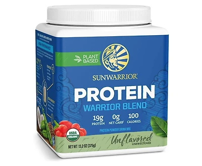 Sunwarrior Warrior Blend, Unflavored, Sunwarrior, Protein Powder 375gm