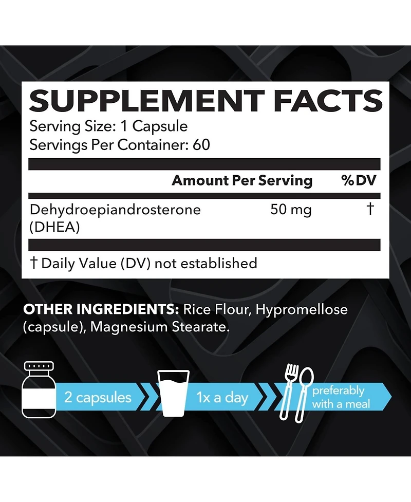 Dhea Capsules, Havasu Nutrition, 60ct