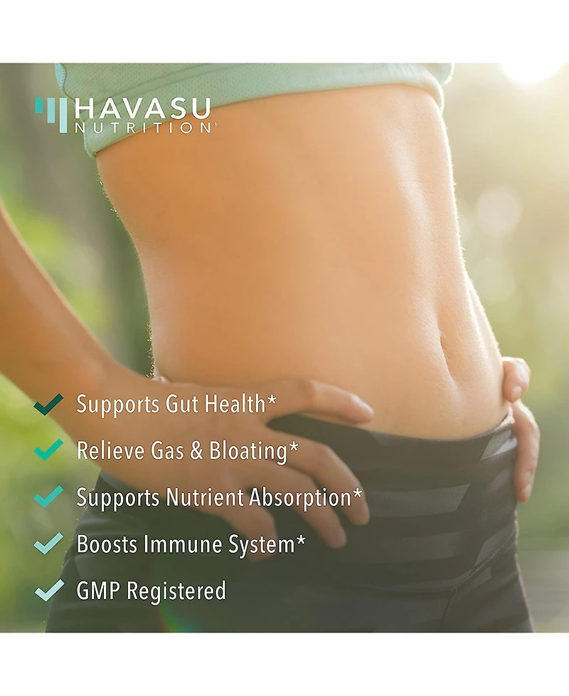 Havasu Nutrition Probiotic Gummies, Supports Digestion and Gut Health, Strawberry Raspberry Flavor, Havasu Nutrition, 60ct