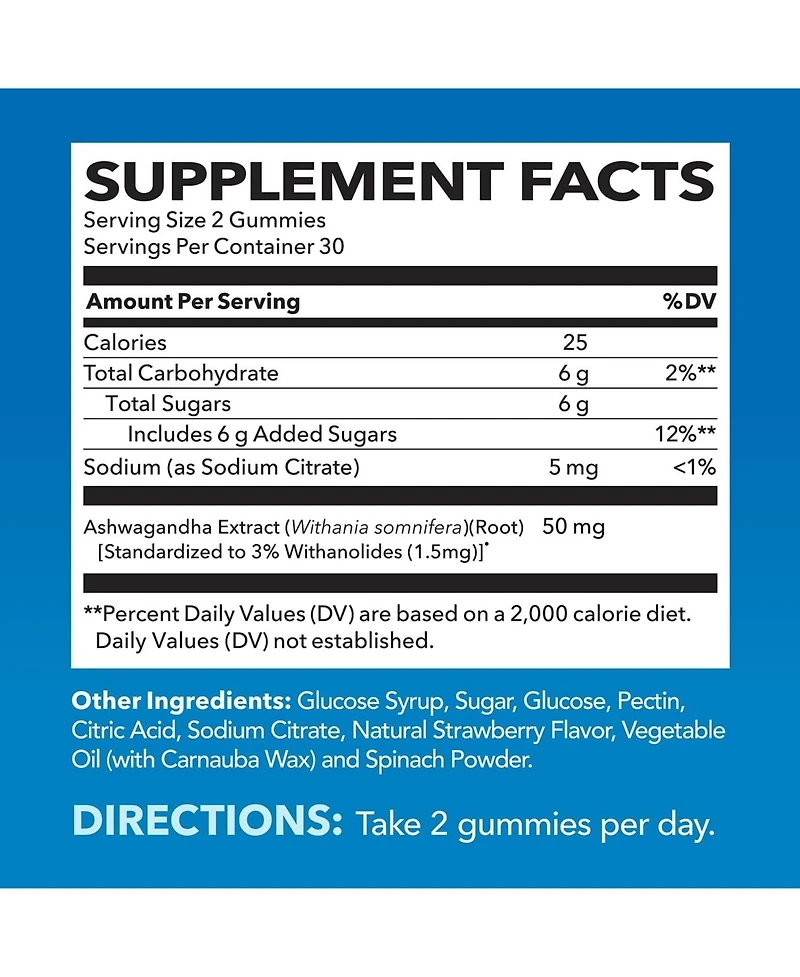 Ashwagandha Gummies, Strawberry, Havasu Nutrition, 60ct