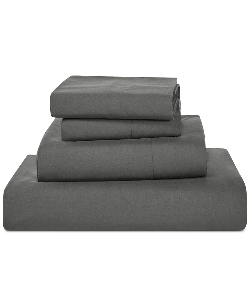 Sunham Microfiber Easy Care Solid -Pc. Sheet Set
