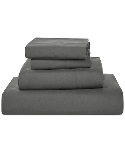 Sunham Microfiber Easy Care Solid -Pc. Sheet Set