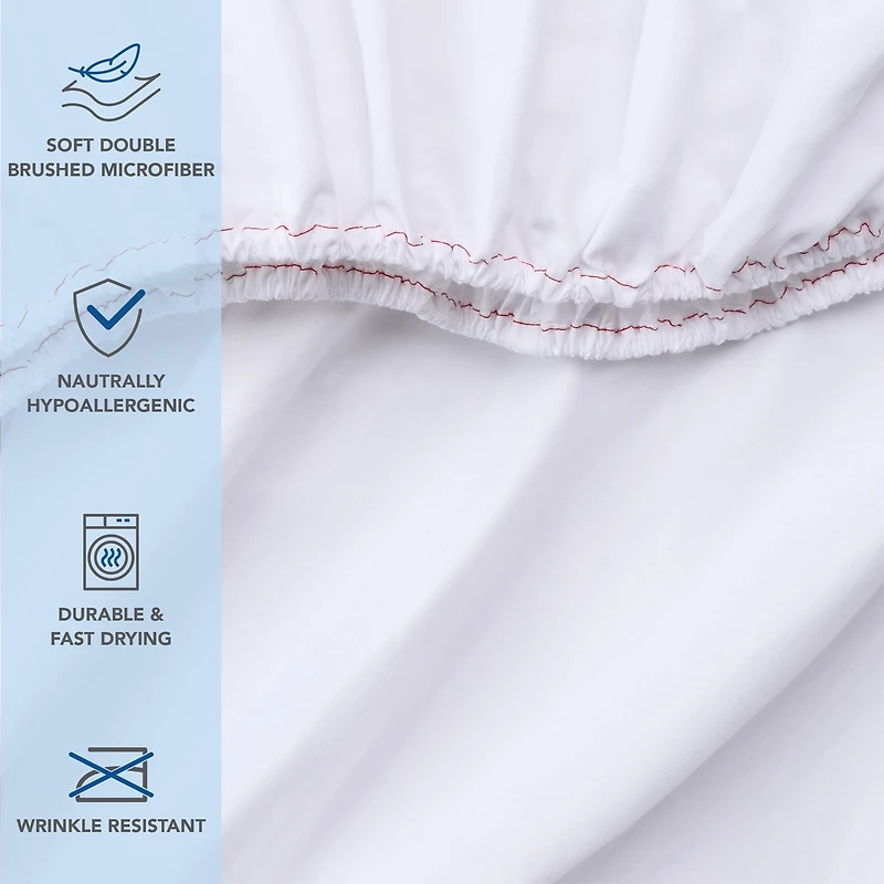 Arkwright Bulk Fitted Microfiber Sheets