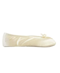 Isotoner Signature Women's Satin Ballerina Slippers with Bow