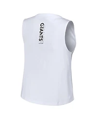Women's Wear by Erin Andrews White San Francisco Giants Lace-Up Tank Top