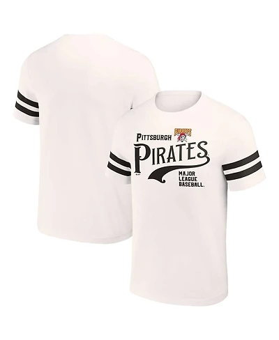 Men's Darius Rucker Collection by Fanatics Cream Pittsburgh Pirates Yarn Dye Vintage-Like T-shirt