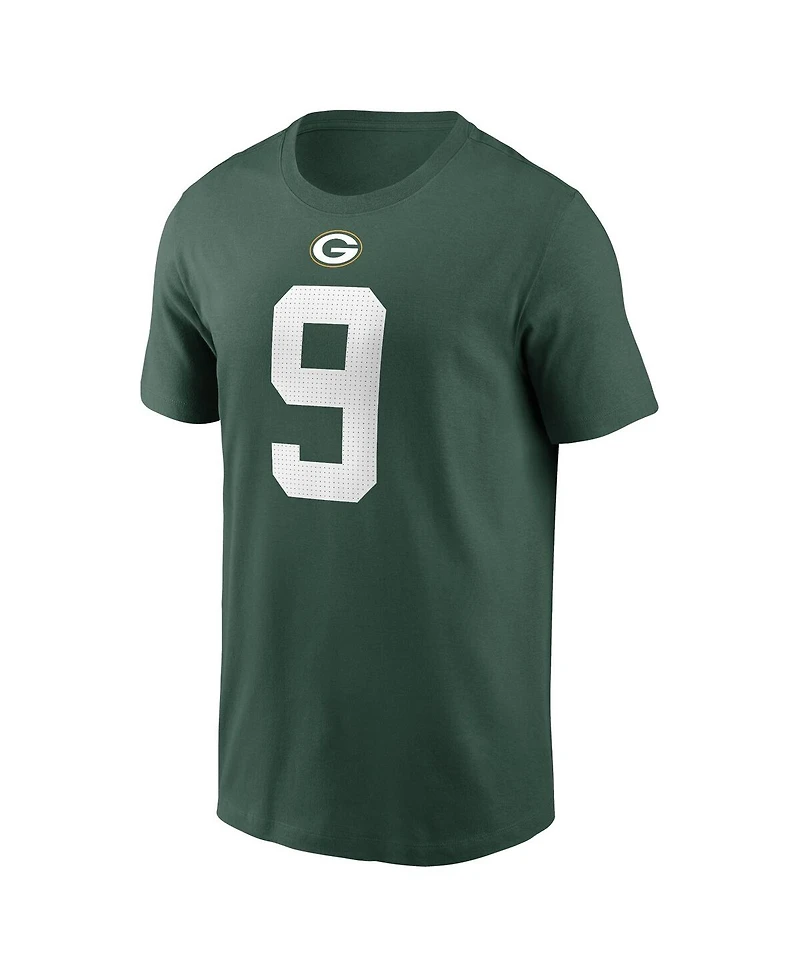 Men's Nike Christian Watson Green Bay Packers Player Name and Number T-shirt