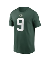 Men's Nike Christian Watson Green Bay Packers Player Name and Number T-shirt