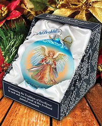 Designocracy Angel Ball Mercury Glass Christmas Ornaments G. DeBrekht