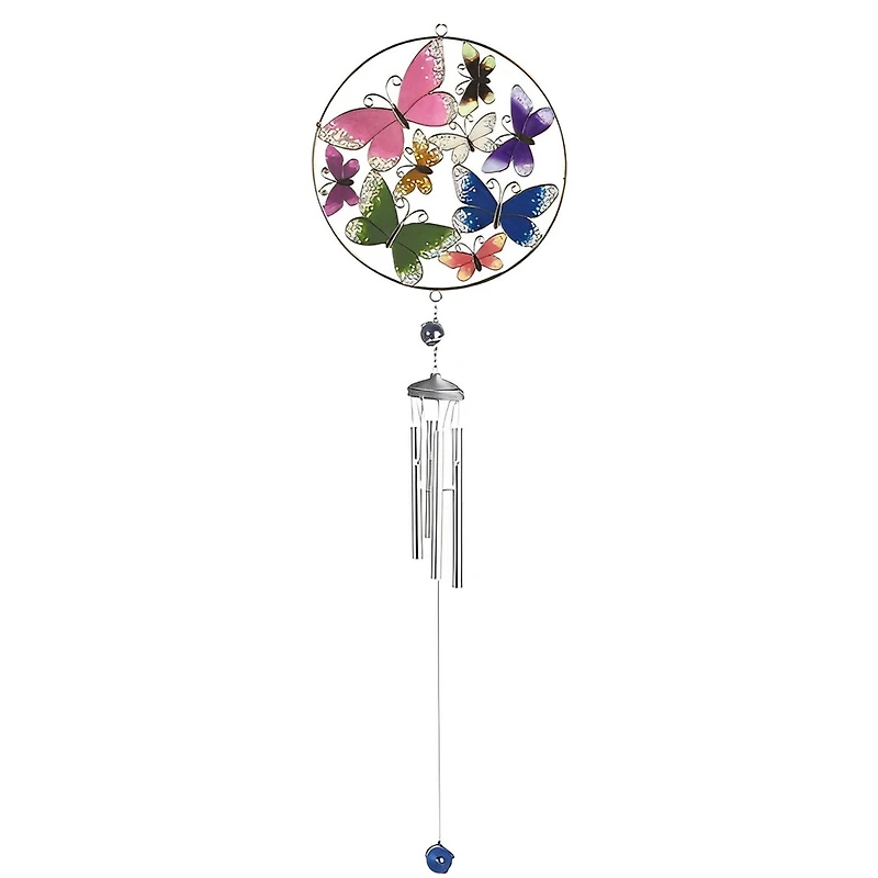 Fc Design 34" Long Butterfly Suncatcher Wind Chime with Gem Home Decor Perfect Gift for House Warming, Holidays and Birthdays