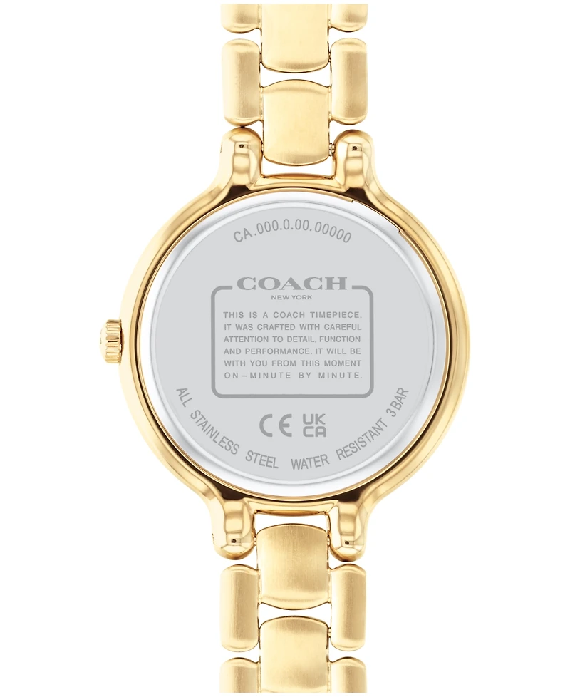 Coach Women's Chelsea Gold-Tone Stainless Steel Bracelet Watch 32mm