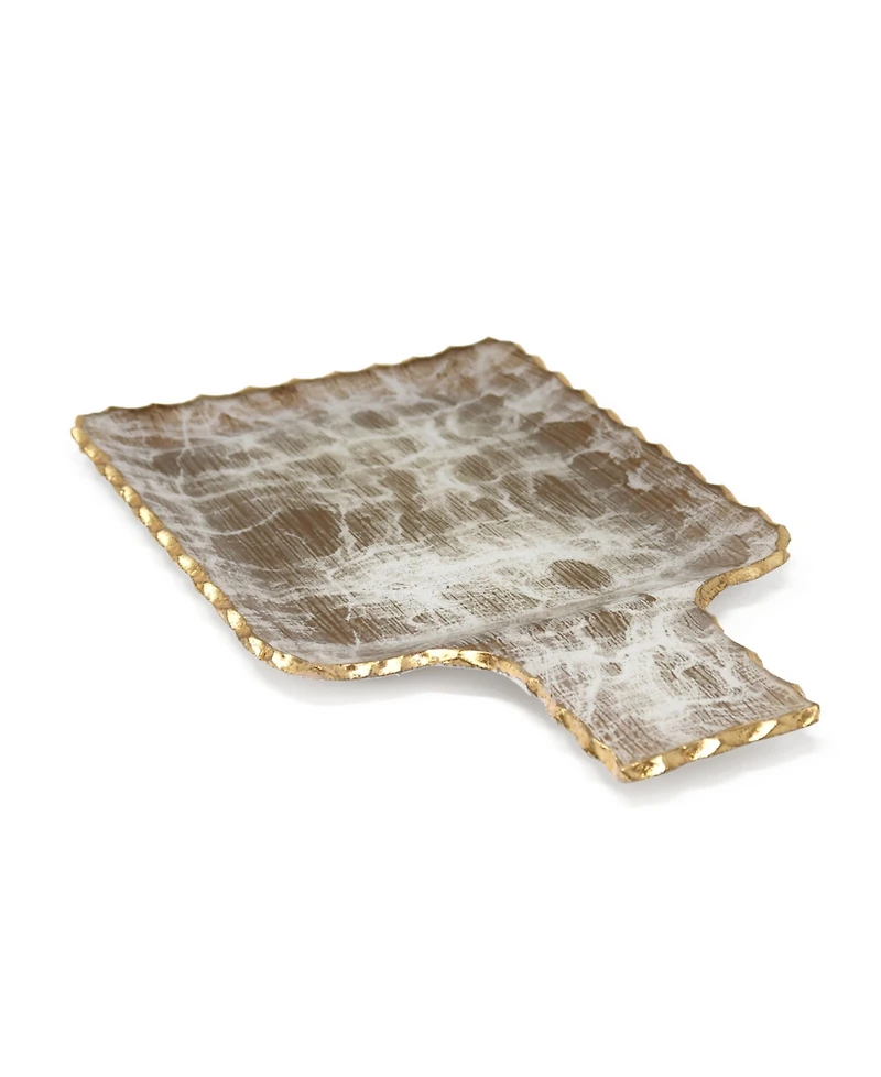 Gold-Tone Brushed Tray, Large