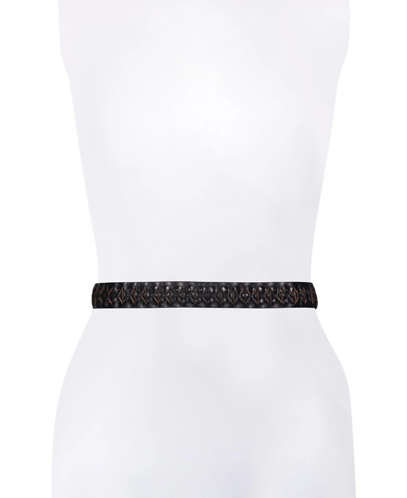 Frye Women's Woven Leather Belt