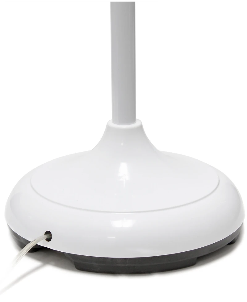 Simple Designs 5 Light Adjustable Gooseneck Floor Lamp with Shades