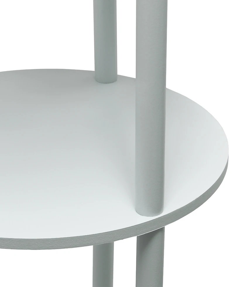 All The Rages Etagere Organizer Storage Floor Lamp with 2 Usb Charging Ports, 1 Charging Outlet