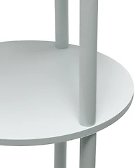 All The Rages Etagere Organizer Storage Floor Lamp with 2 Usb Charging Ports, 1 Charging Outlet