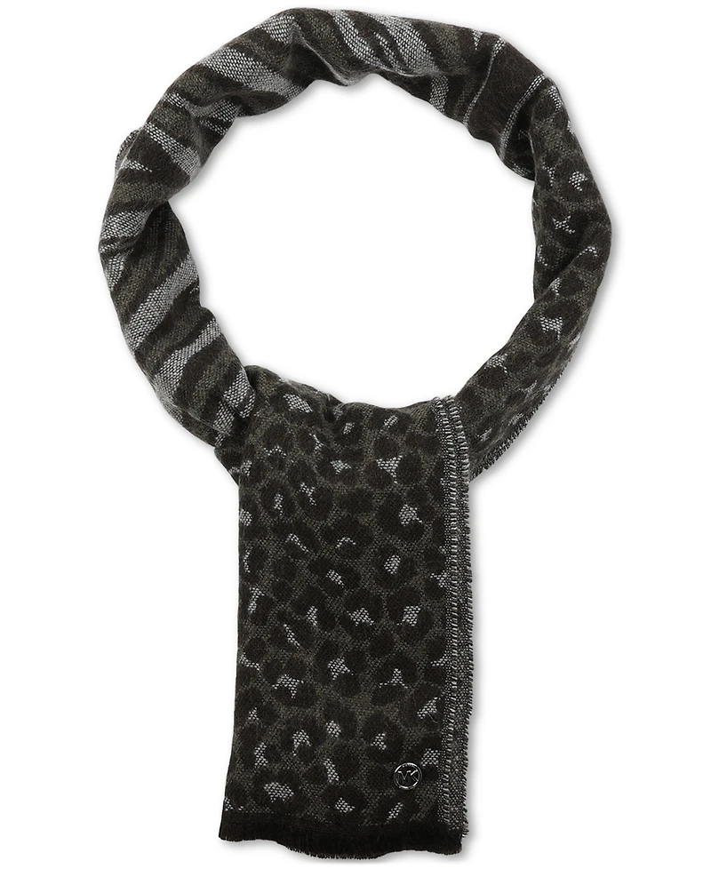 Michael Michael Kors Women's Animal-Print Jacquard Scarf