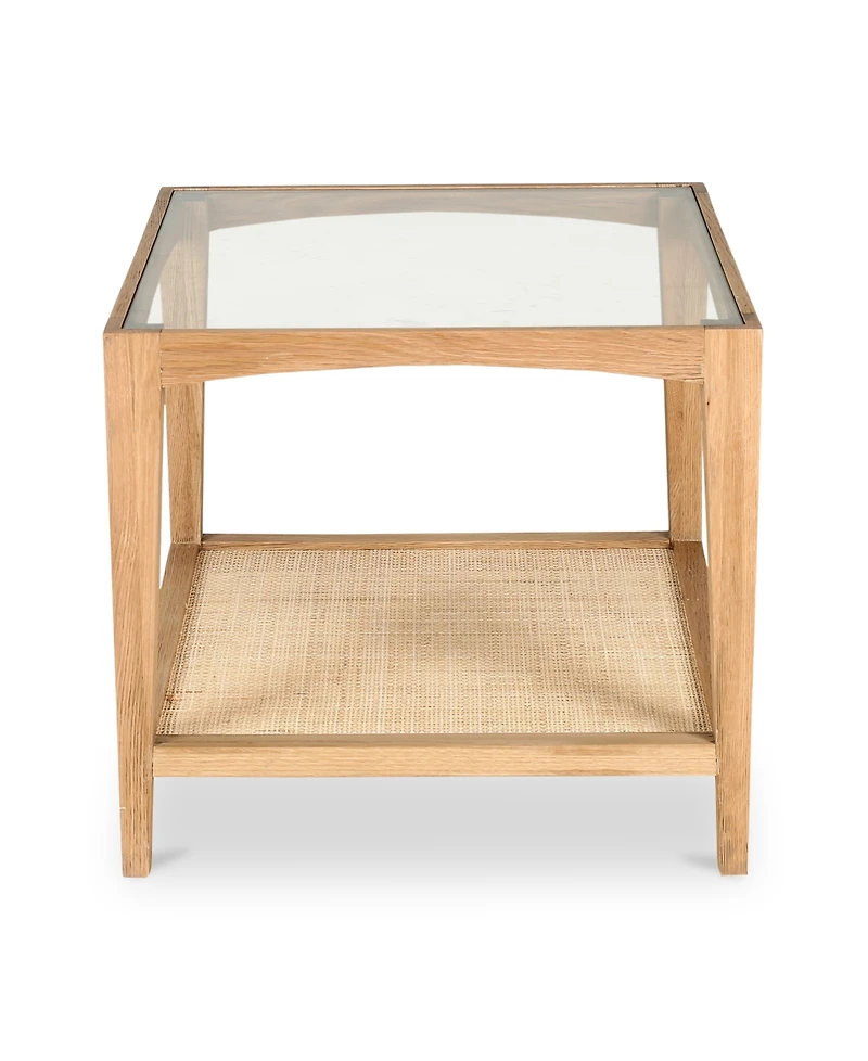 Harrington 22" Oak Square Side Table