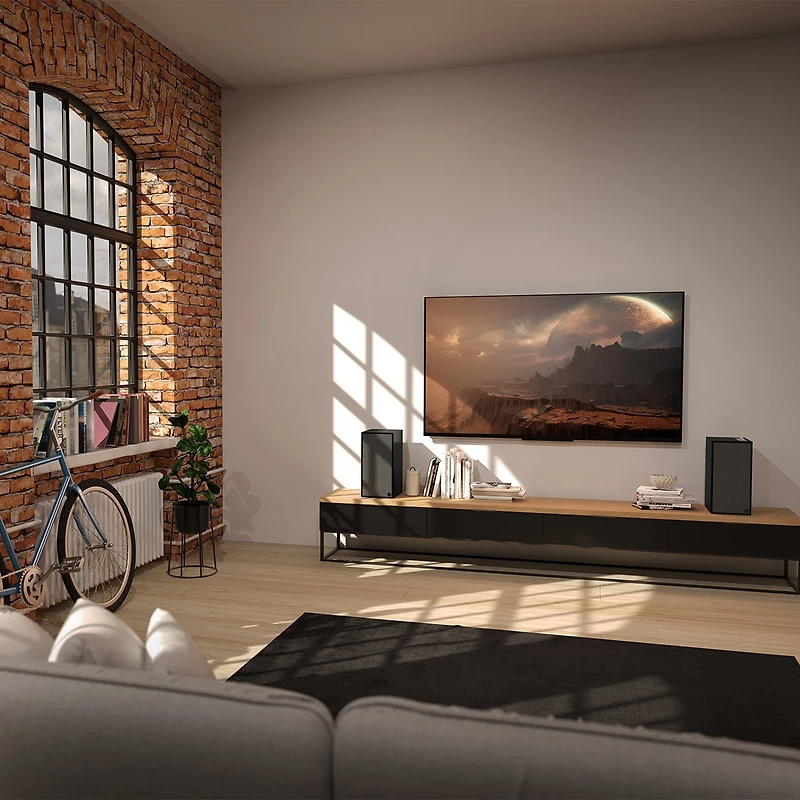 Klipsch The-sevens-black 200W Powered Speaker Pair with 6.5" Woofer (2023)