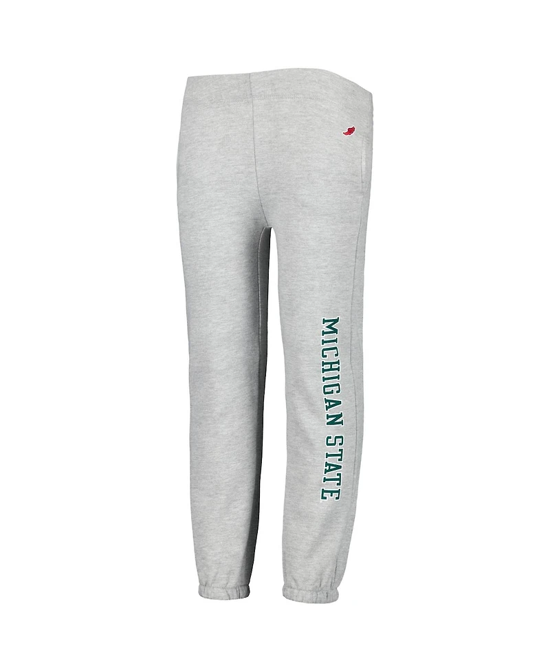 Big Boys League Collegiate Wear Heather Gray Michigan State Spartans Essential Pants