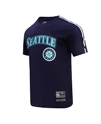 Men's Pro Standard Navy, Seattle Mariners Taping T-shirt