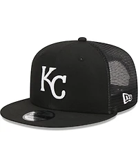 Men's New Era Black Kansas City Royals Trucker 9FIFTY Snapback Hat