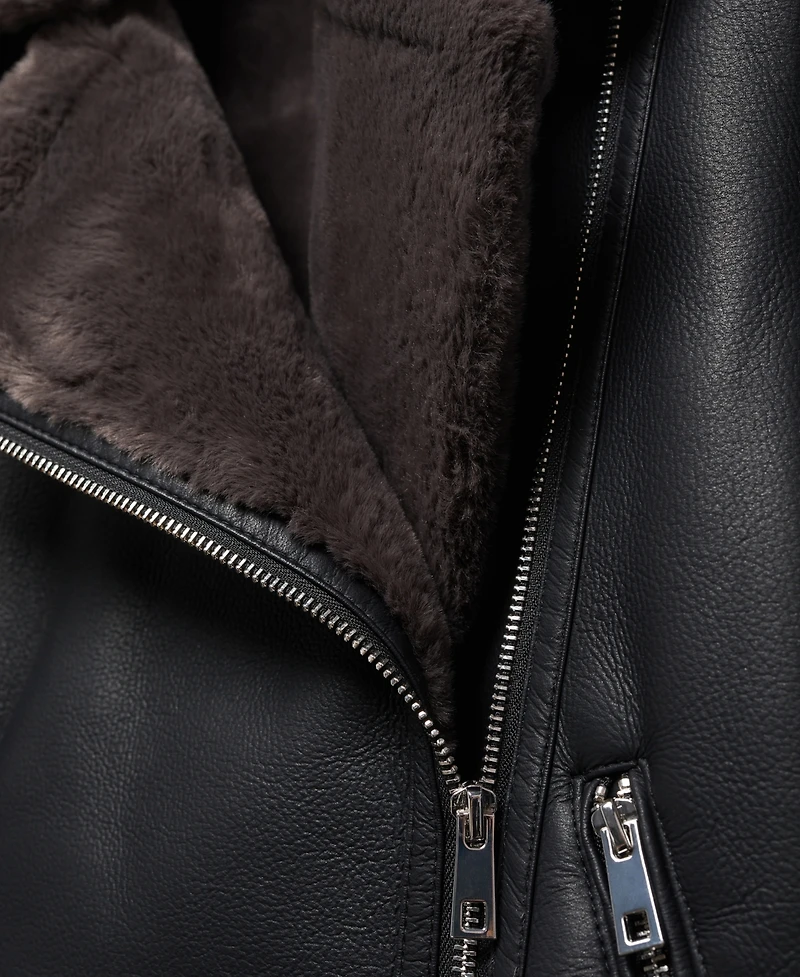 Mango Women's Faux Shearling-Lined Jacket