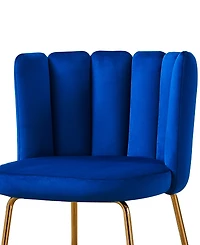 Best Master Furniture Elegante 41" Velvet Bar Stools, Set of 2