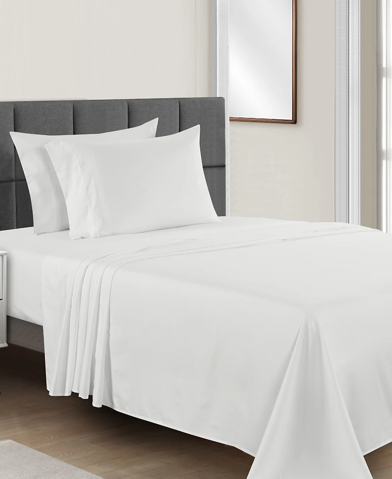Sunham Microfiber Easy Care Solid -Pc. Sheet Set