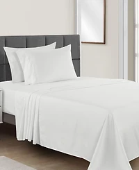 Sunham Microfiber Easy Care Solid -Pc. Sheet Set