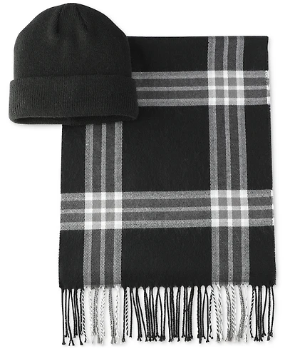 Club Room Men's Beanie & Scarf Set, Created for Macy's