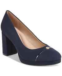 Giani Bernini Women's Alexiaa Memory Foam Round Toe Block Heel Pumps, Created for Macy's