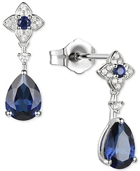 Lab-Grown Opal (1/2 ct. t.w.) & White Sapphire (1/10 14k Rose Gold-Plated Sterling Silver (Also Ruby S