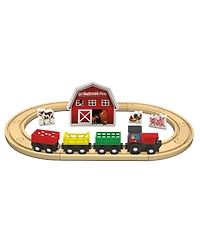 Masterpieces Old MacDonald's Farm Tractor Train Play Set for Kids
