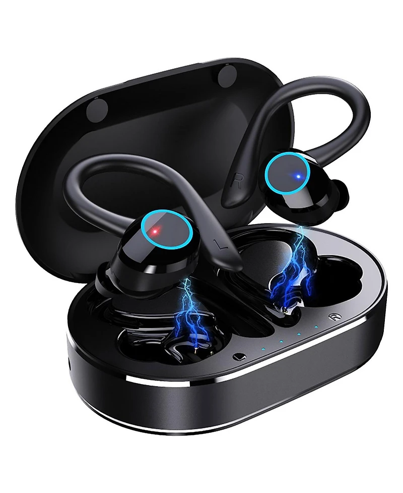 Sport Ear-Bud/Bluetooth 5.1- 28Hr Playtime, HiFi Stereo/Noise Cancel