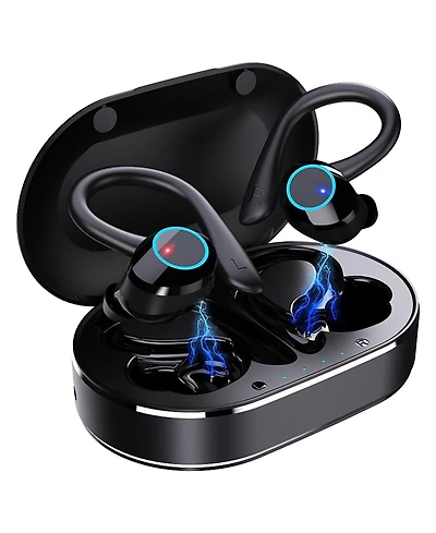Sport Ear-Bud/Bluetooth 5.1- 28Hr Playtime, HiFi Stereo/Noise Cancel