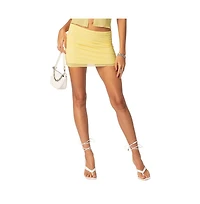 Edikted Women's Cyrene mesh mini skirt