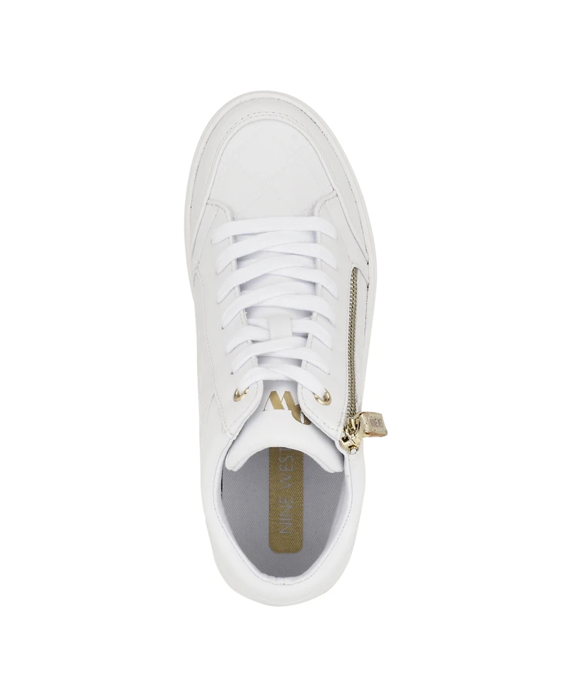 Nine West Women's Tons High Top Hidden Wedge Sneakers