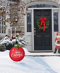 Glitzhome 24" H Metal Ornament Yard Stake