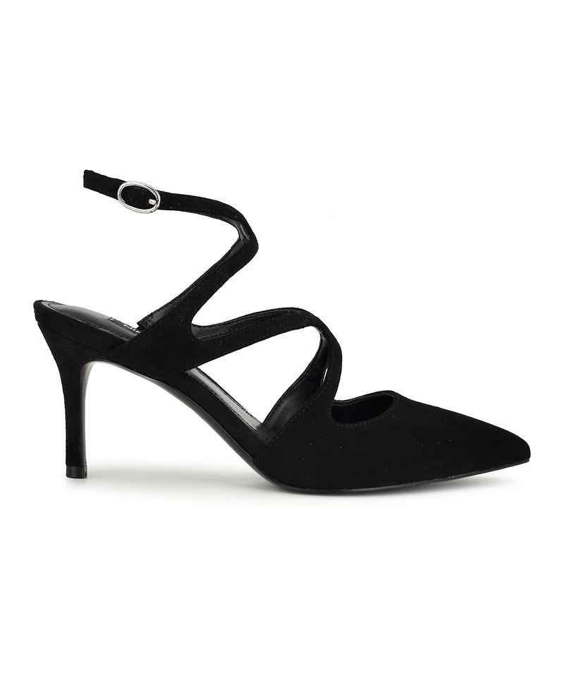 Nine West Women's Maes Strappy Pointy Toe Stiletto Dress Pumps