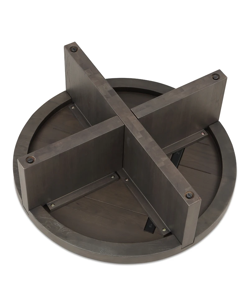 Folke 38" Oak Round Coffee Table