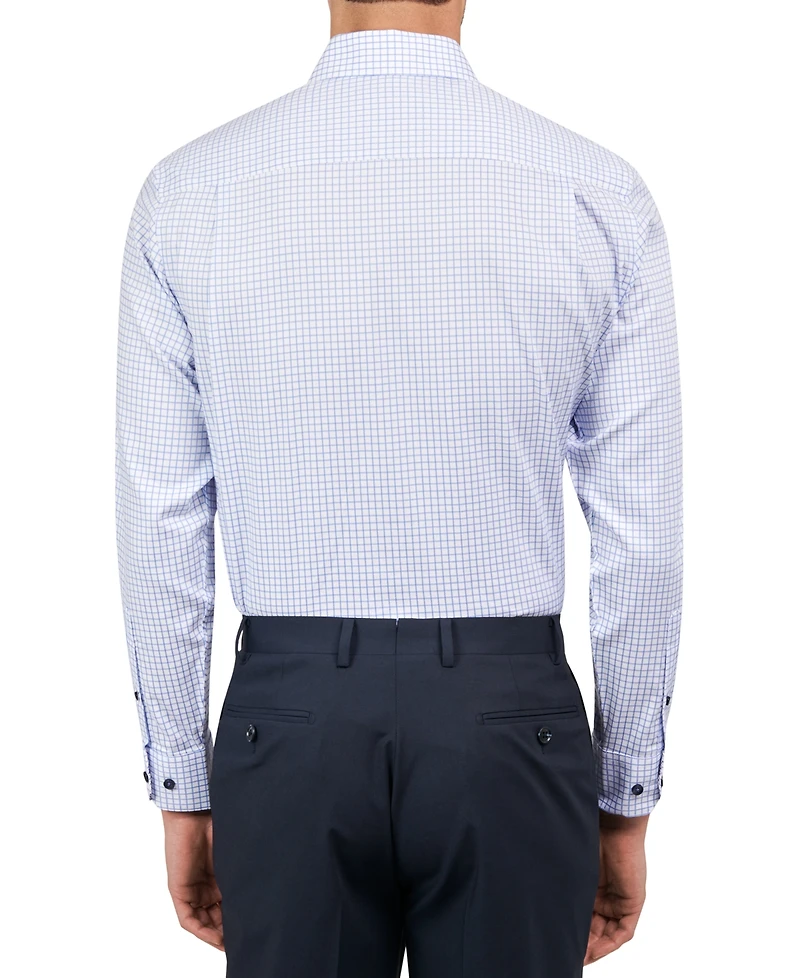 Michelsons of London Men's Regular-Fit Mini-Check Dress Shirt