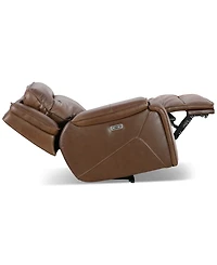 Closeout! Hansley 39" Zero Gravity Leather Power Recliner, Created for Macy's