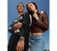 Coach Unisex Elliot Saddle Leather Strap Watch 40mm